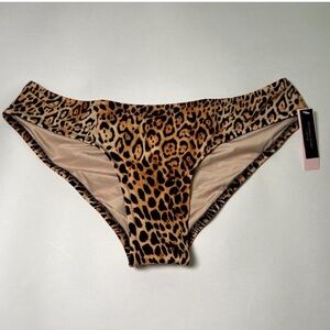 Victoria Secret S Small Cheeky Ruched Back Bikini Bottom Hipster Leopard